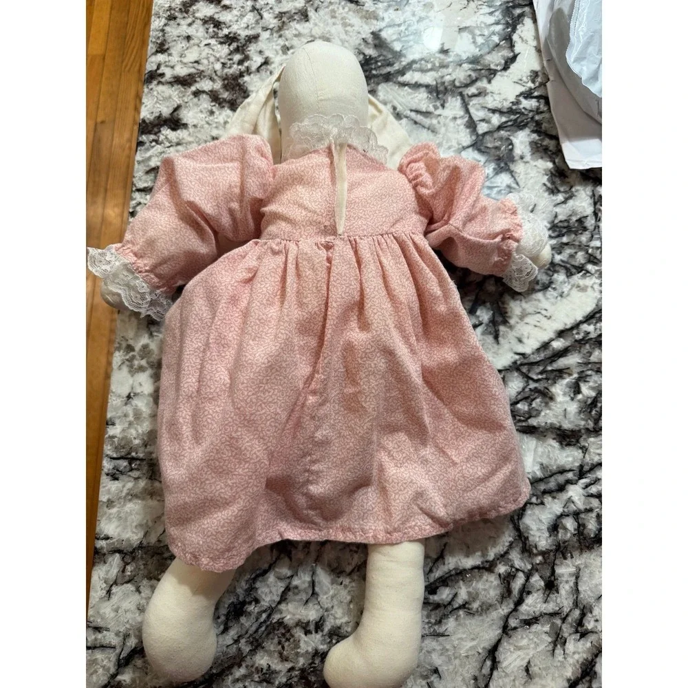Vintage Handmade Cloth Bunny and Sweet Dress